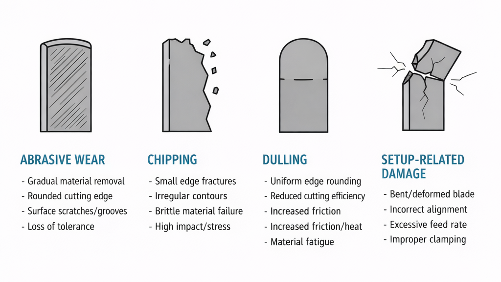 Blade material analysis