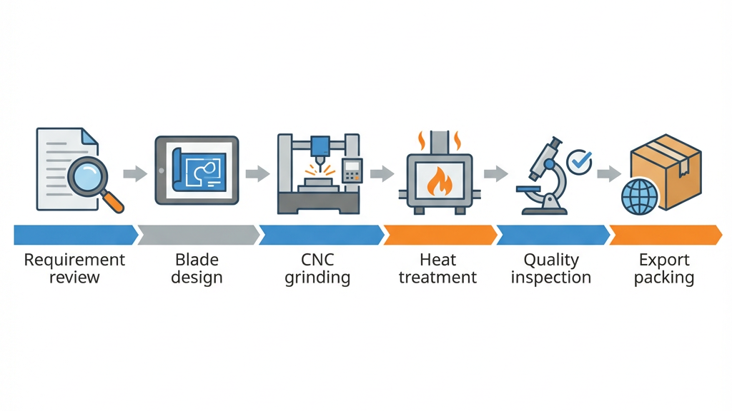 blade processing steps