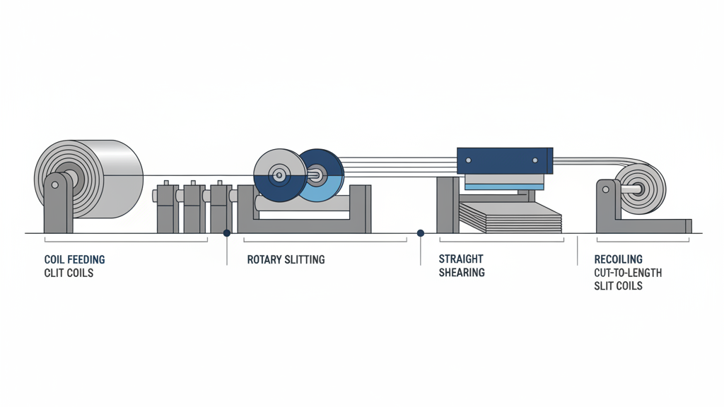 Blades in the coil processing process